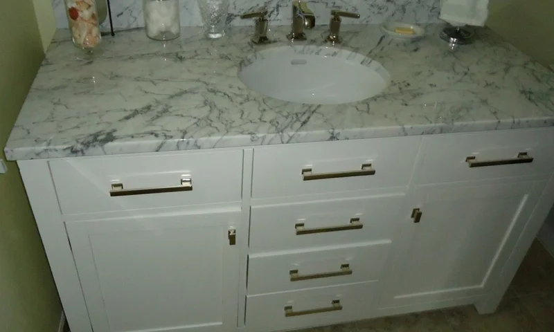 Bathroom vanity and fixture upgrade